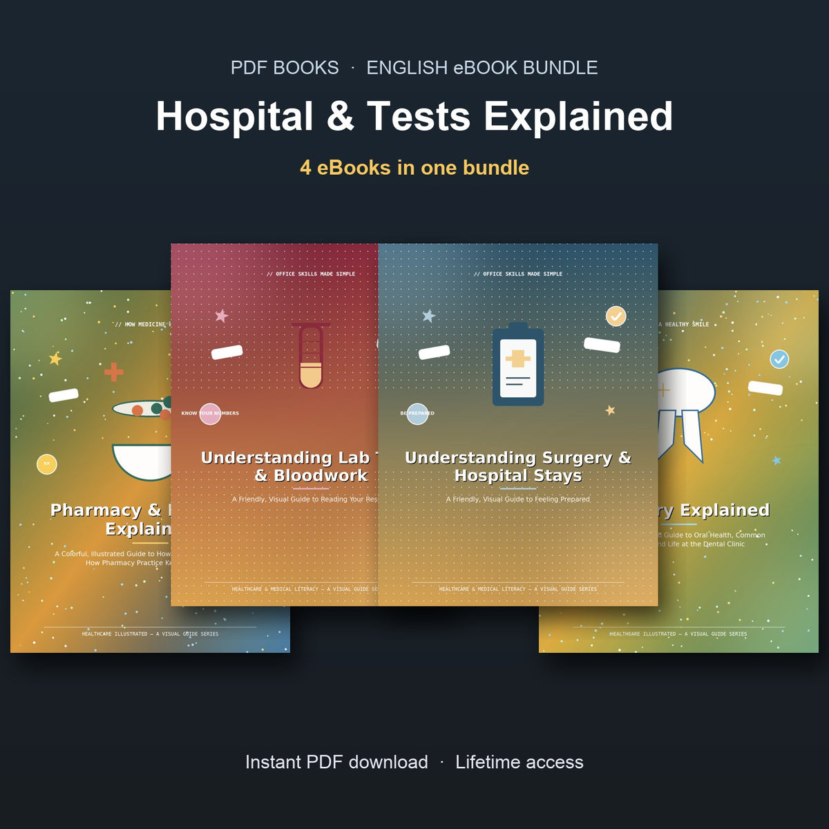 Hospital & Tests Explained — English eBook bundle cover