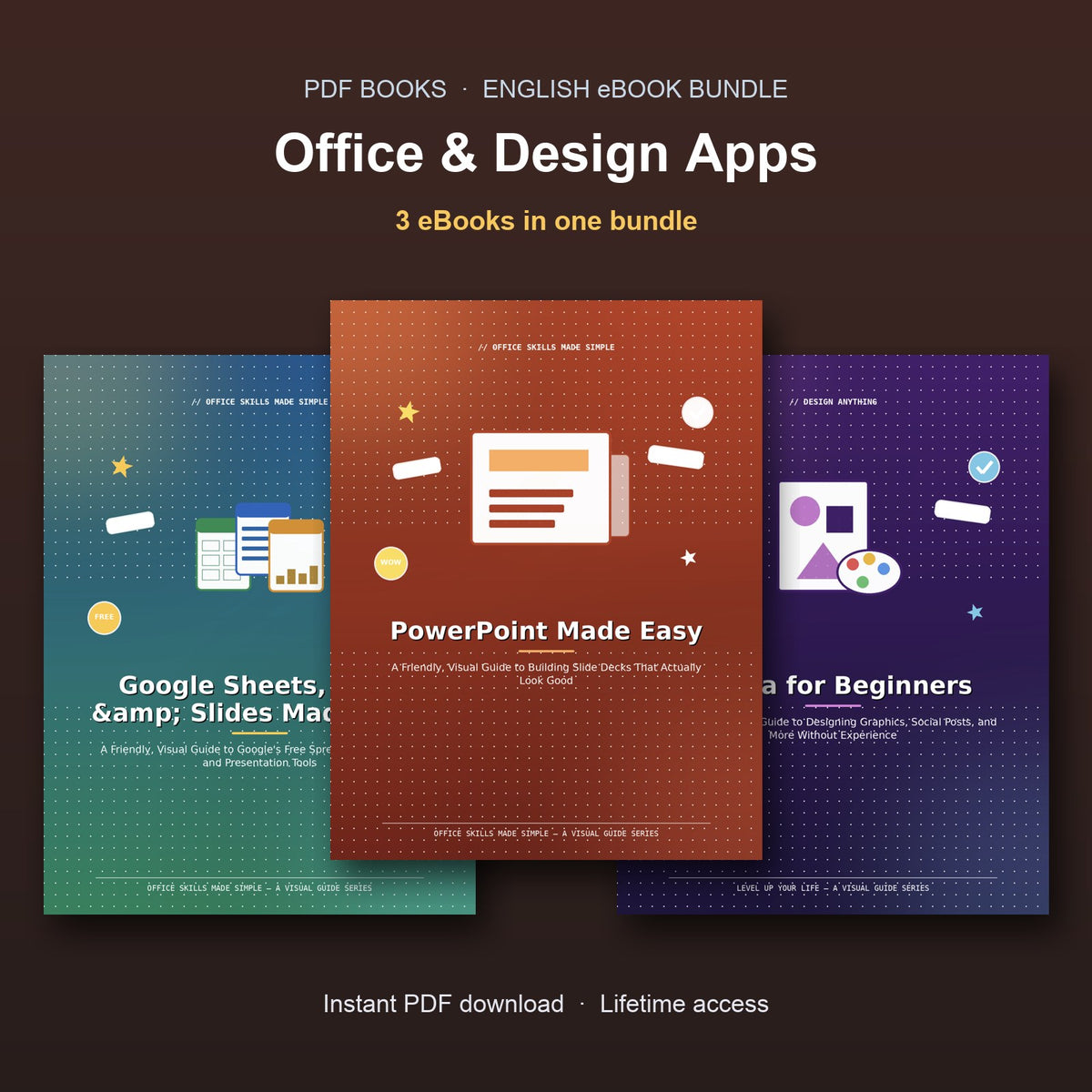 Office & Design Apps — English eBook bundle cover